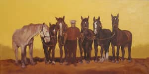 Oil painting by Ellen Lorne — Farmer's Pride