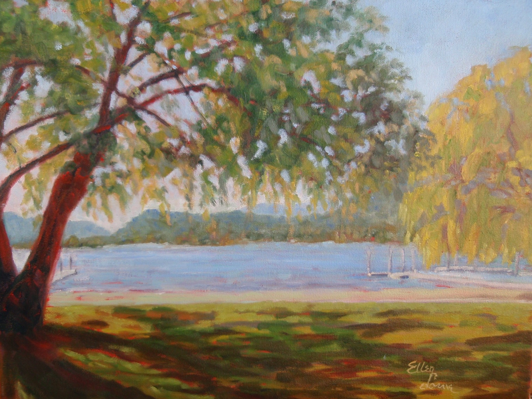 Oil painting by Ellen Lorne — Lakewood Summer